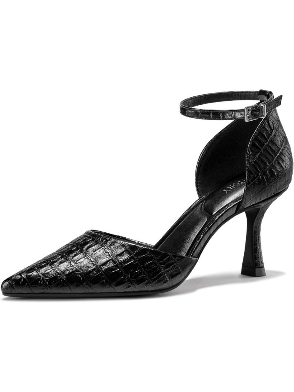 Chic Pointed Toe Stiletto Heels with Ankle Strap - Elegant Dress Pumps for Women